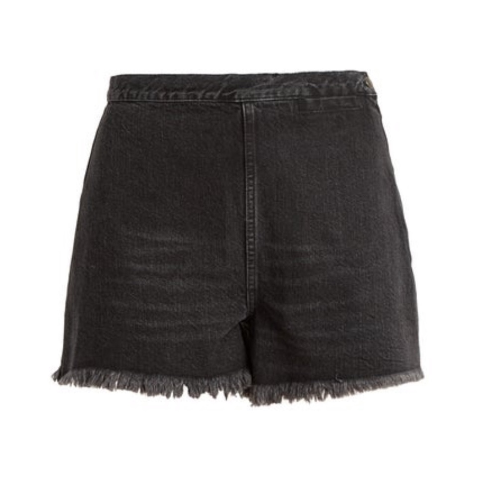 NWT Rachel Comey high-rise raw-edge denim shorts